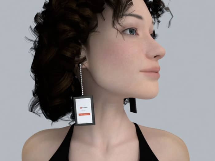 Video Earrings Have Mini-Screen So You Can Play Videos From Your Ears