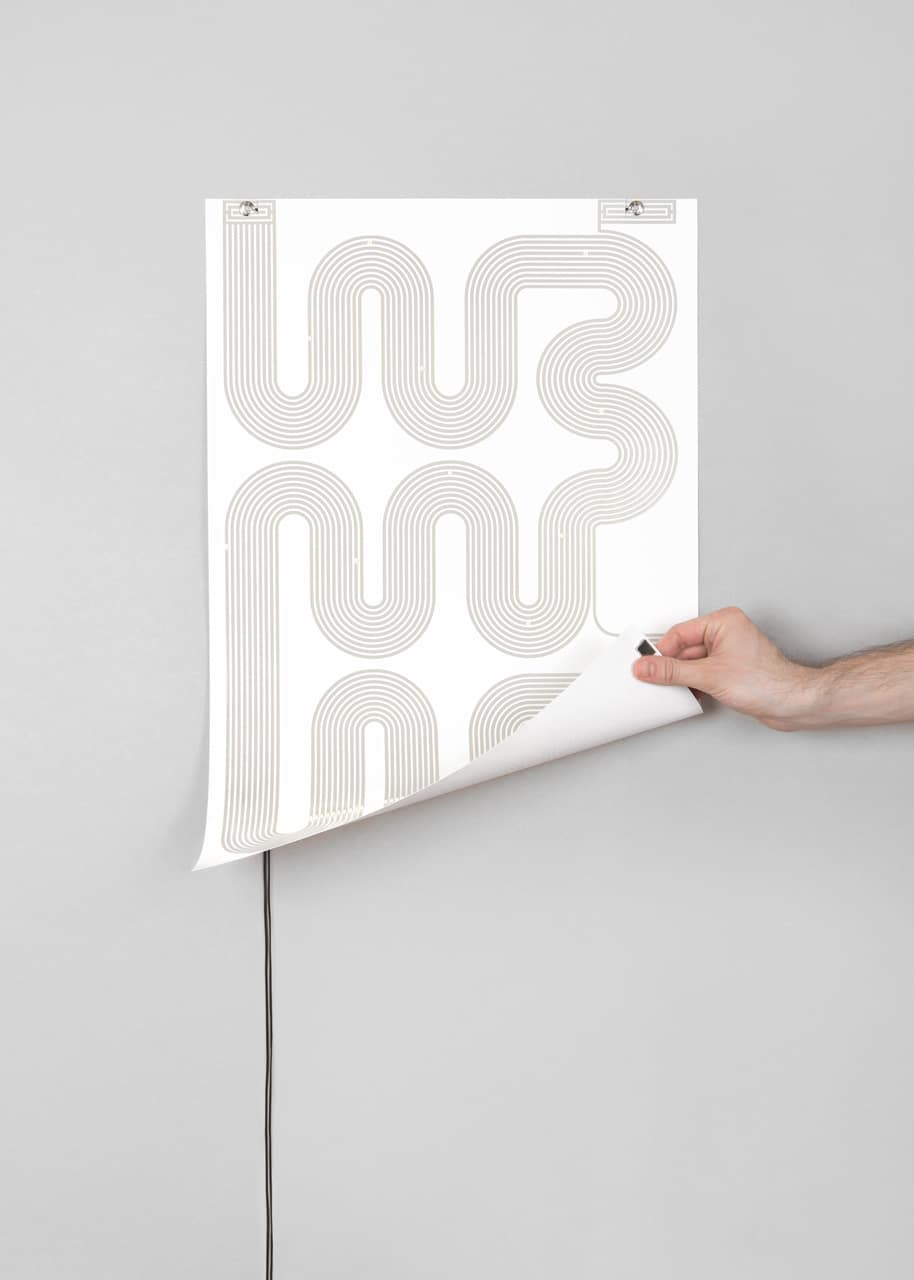 L-INK Poster Becomes A Bright Shining Lamp When Folded