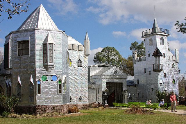 Man Builds 12,000 Square Foot Metal Scrap Dream Castle