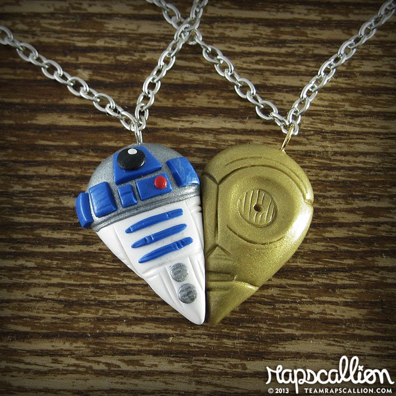 The R2-D2 & C-3PO Friendship Necklace For Geeky Besties