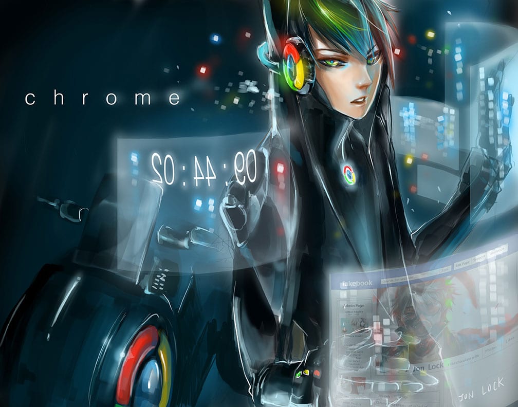 Social Sites And Browsers Recreated As Mystifying Manga Characters