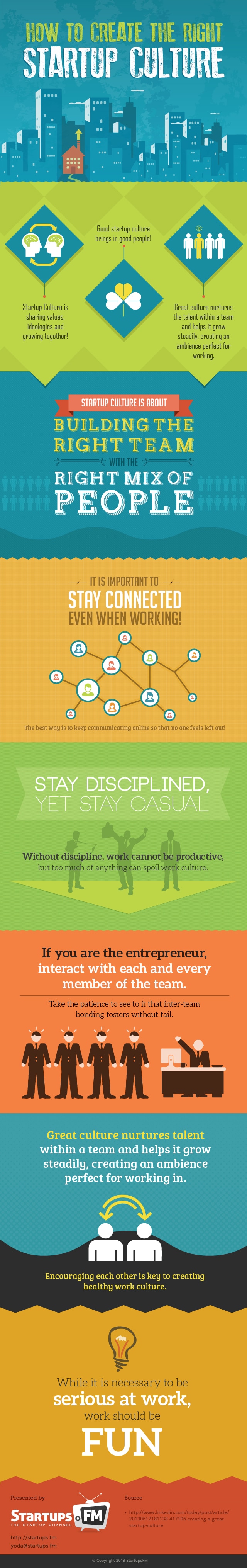 How To Create The Perfect Startup Culture [Infographic]