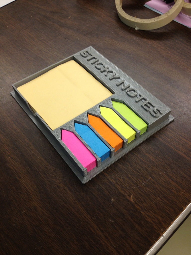 The 3D Printed Ultimate Sticky Note Holder Is A Charming Little Design The 3D Printed Ultimate Sticky Note Holder Is A Charming Little Design