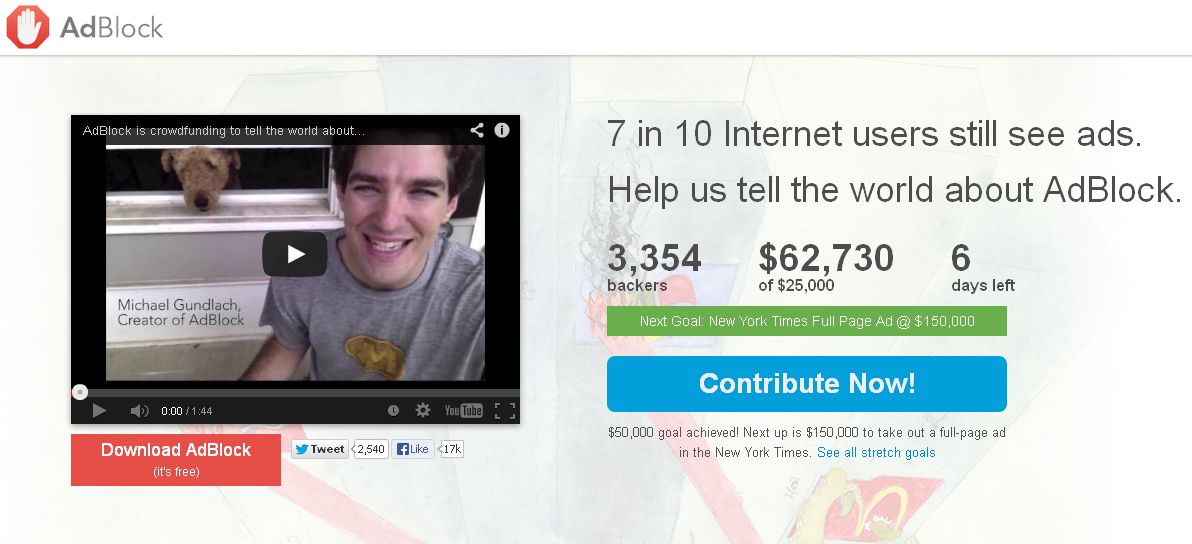 AdBlock Wants To Use Ads To Get Rid Of More Ads AdBlock Wants To Use Ads To Get Rid Of More Ads