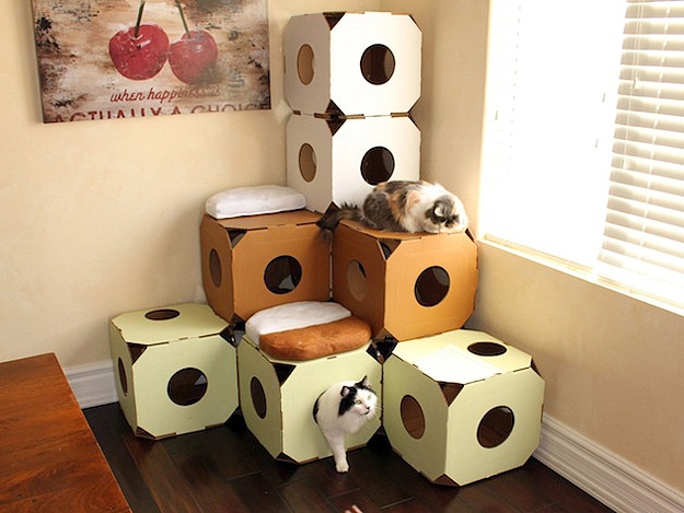 Cardboard Furniture: The Cardboard Cat Condos Your Kitty Will Love Cardboard Furniture: The Cardboard Cat Condos Your Kitty Will Love