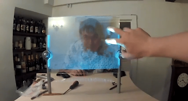 Two Guys Build Insane Touchscreen Holodisplay In 11 Hours Two Guys Build Insane Touchscreen Holodisplay In 11 Hours