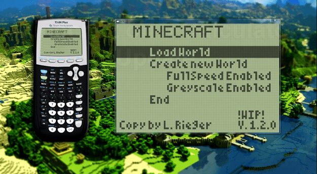 Math Whiz Recreates Minecraft Gameplay On His Graphing Calculator Math Whiz Recreates Minecraft Gameplay On His Graphing Calculator