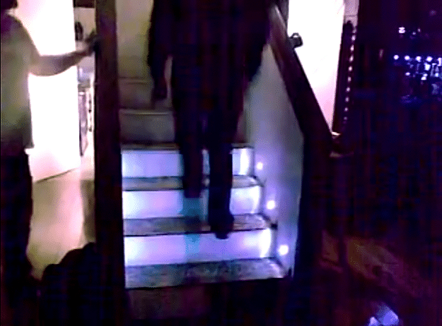 Automated Sensor-Controlled Stair Lights Make Sleepwalking More Safe
