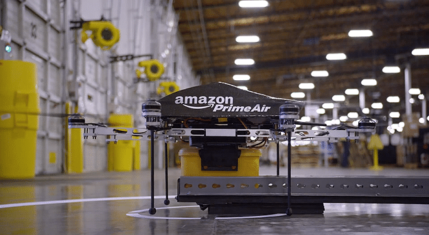Amazon Demoes Their Future Drone Delivery System