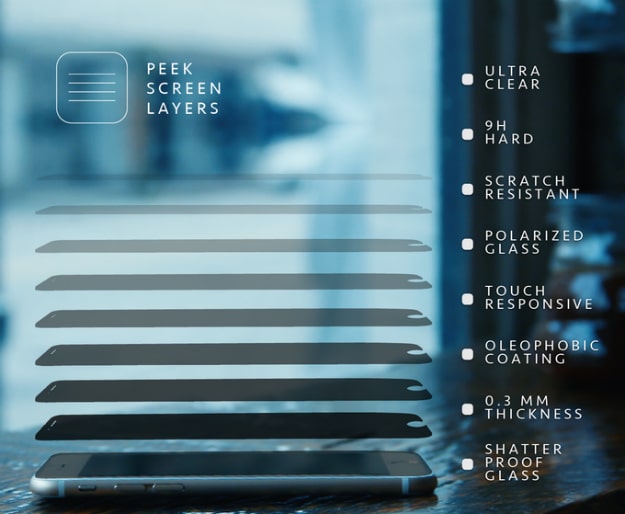 Peek Screen Allows You Total iPhone Privacy In A Public Setting Peek Screen Allows You Total iPhone Privacy In A Public Setting