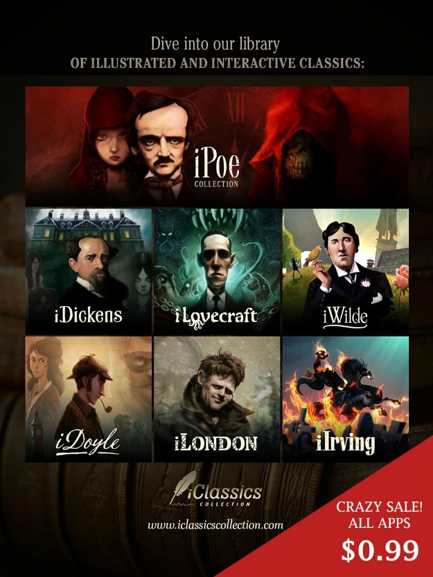 iClassics – World’s Most Interactive Reading Experience Slashes Prices