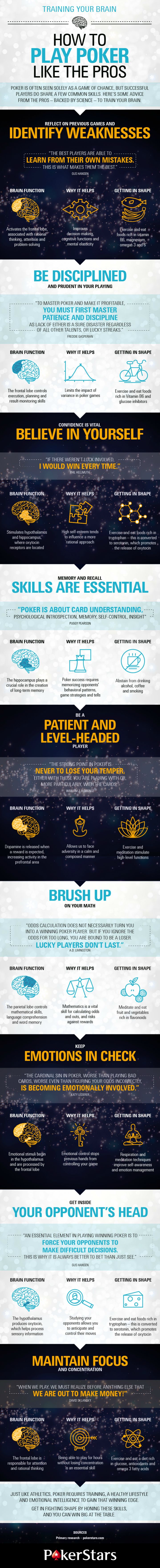 How To Play Poker Like The Professionals [Infographic]